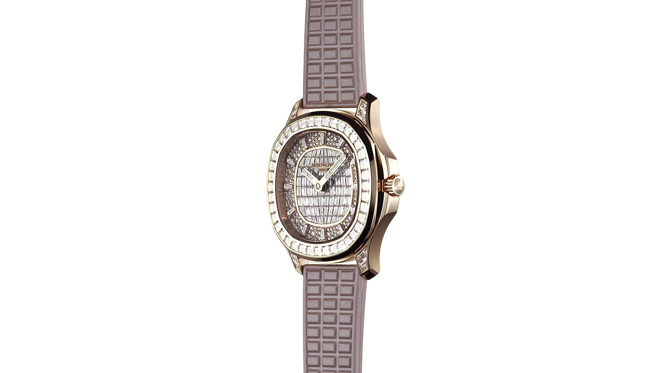 Patek Philippe World Time Complications 7130G-016Patek Philippe Complications Annual Calendar Grey Alligator Ladies Watch