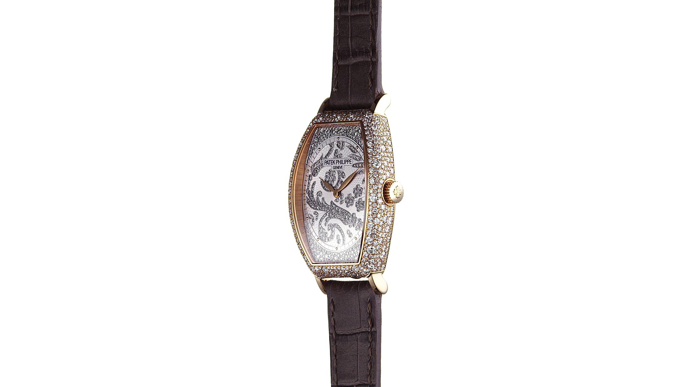 Patek Philippe Top-Winding Driver’s Wrist Watch with Asymmetric Lugs -- Driver Watch
