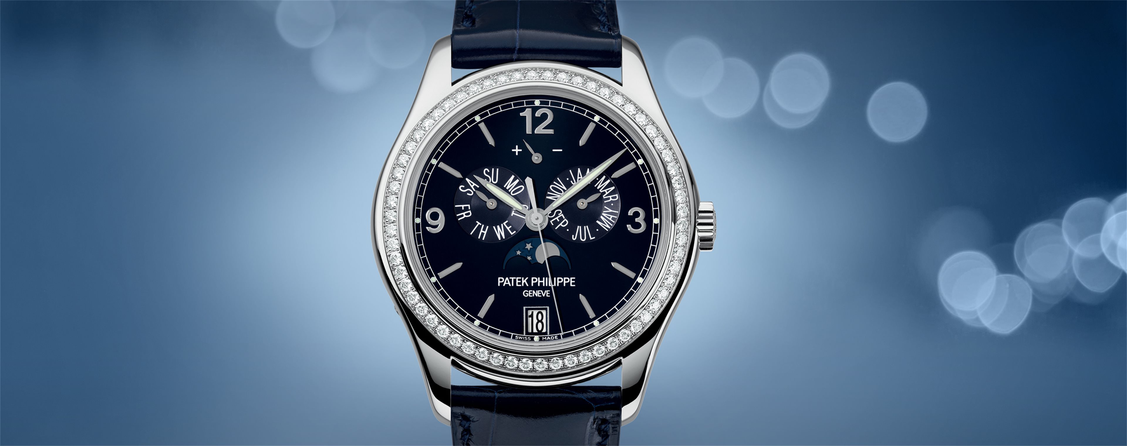 Patek Philippe Twenty 4 Four 4910/1200A Stahl Diamond Lady blue Dial Steel blau new B+P