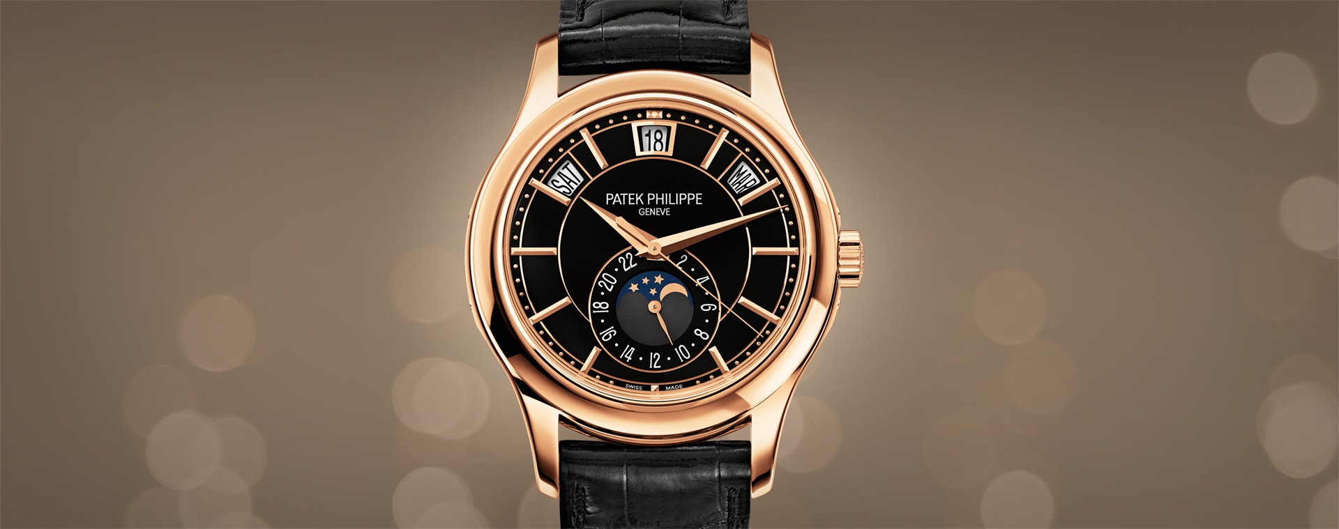Patek Philippe White gold watch, diamonds. Mechanical movement.Patek Philippe カラトラバ