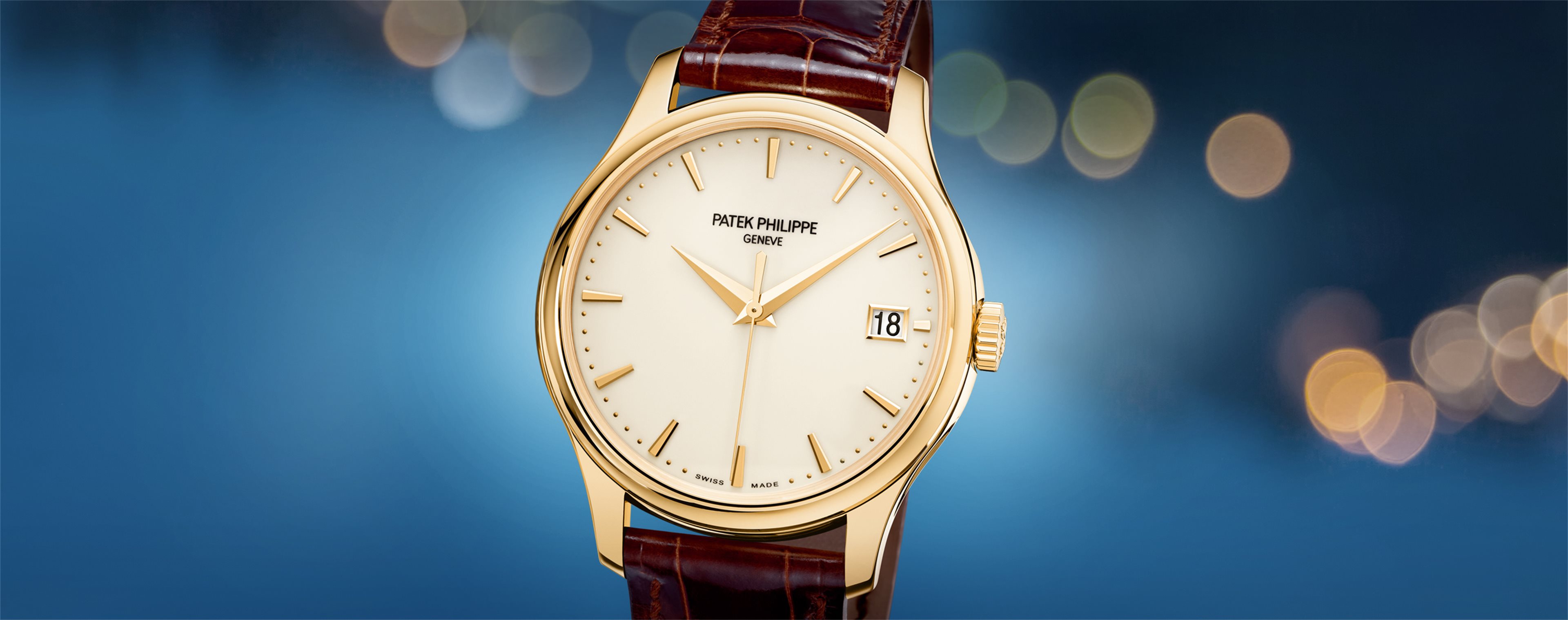 Patek Philippe Complications Annual Calendar Automatic Opaline White Dial Brown Leather Men's Watch - 520