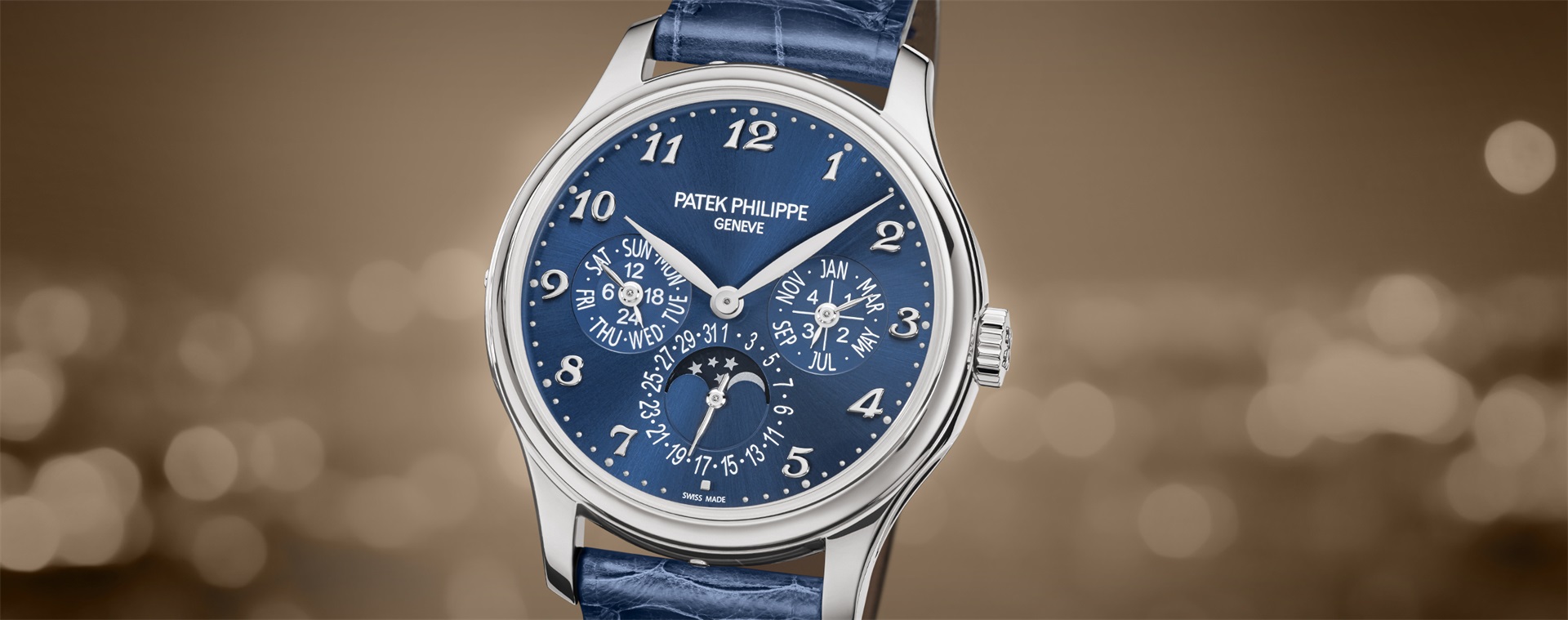 Patek Philippe Grand Complications Blue Dial Perpetual Calendar 5327G001