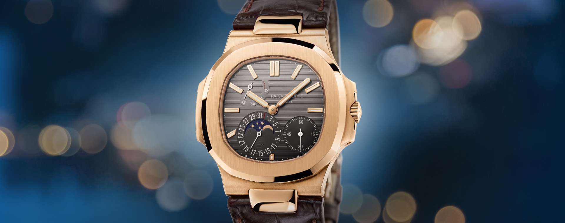 Patek Philippe Annual Calendar Rose Gold Blue Dial 5396R-014