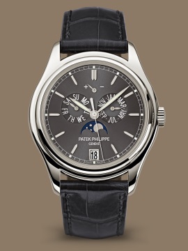 Patek Philippe Nautilus Chronograph Self-Winding Rose Gold Black Dial - 5980R