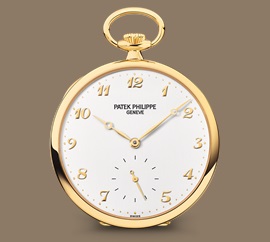 Patek Philippe Open Face Gold Numerals Yellow Gold Pocket Watch 973J 001