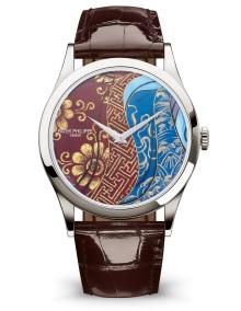 Patek Philippe Rare Handcrafts Ref. 5077P-102 Platinum - Face