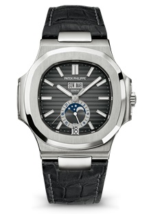 PATEK PHILIPPE Stainless Steel Nautilus Blue Dial PAPERS 5712/1A-001 – Sant  Blanc