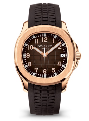 Patek Philippe Aquanaut Date Brown Strap Rose Gold 5167R 001