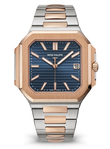 Patek Philippe Cubitus كود 5821/1AR-001 Stainless Steel and Rose Gold - الوجه