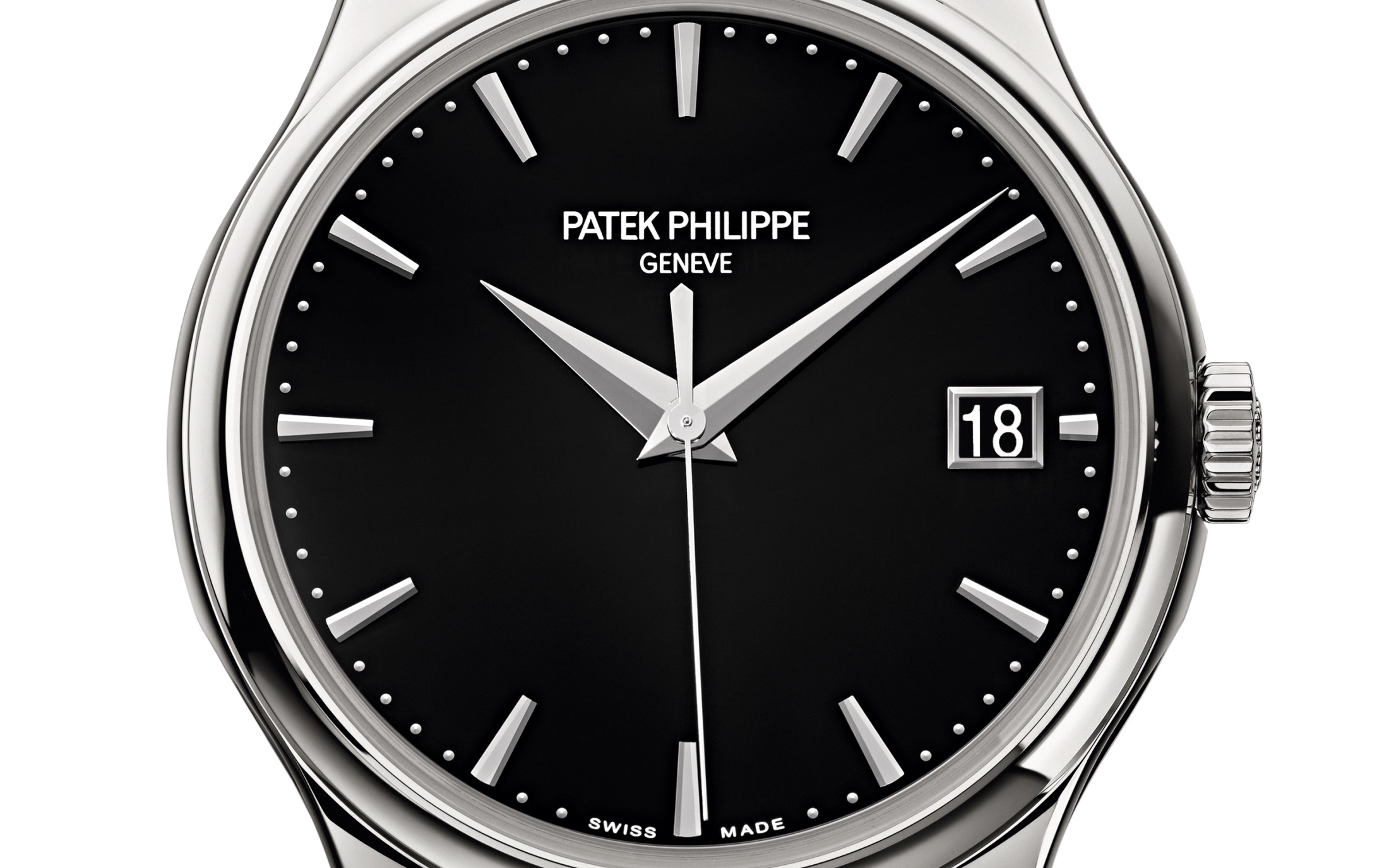 Patek Philippe Calatrava Automatic Date Black Dial Watch 5227G010