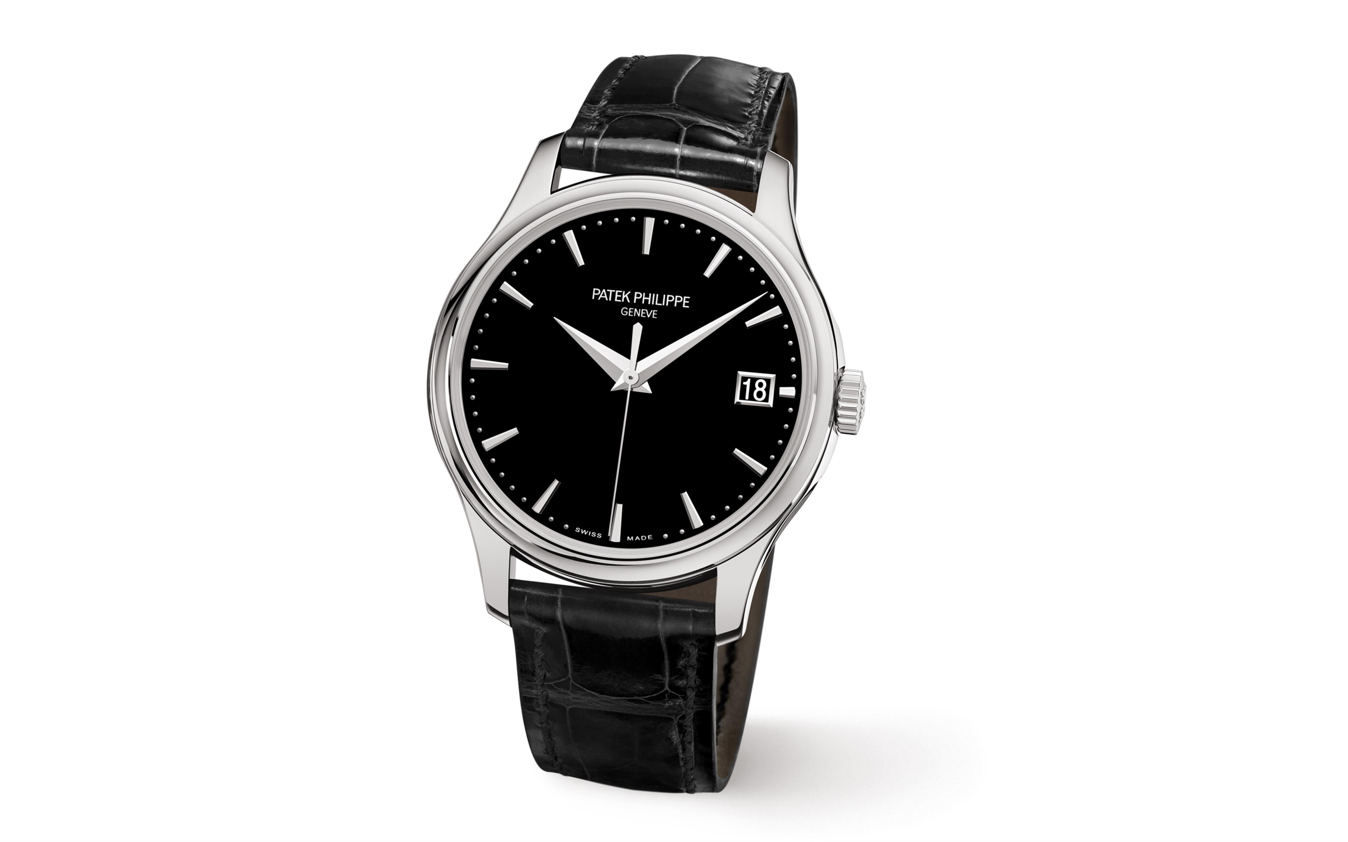 Patek Philippe | Calatrava Automatic Date Black Dial Watch 5227G-010