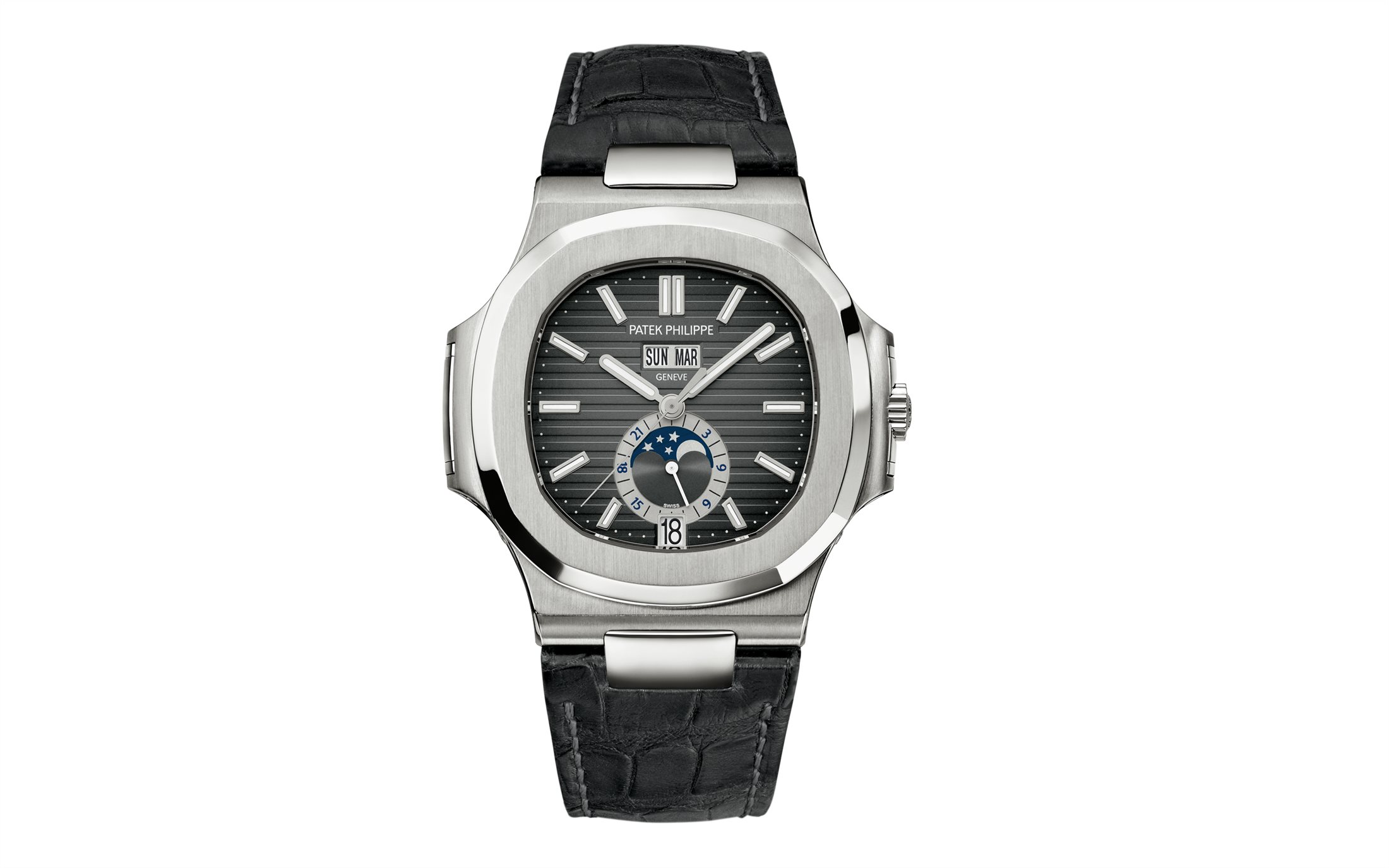 patek-philippe-nautilus-black-strap-stainless-steel-watch-5726a-001