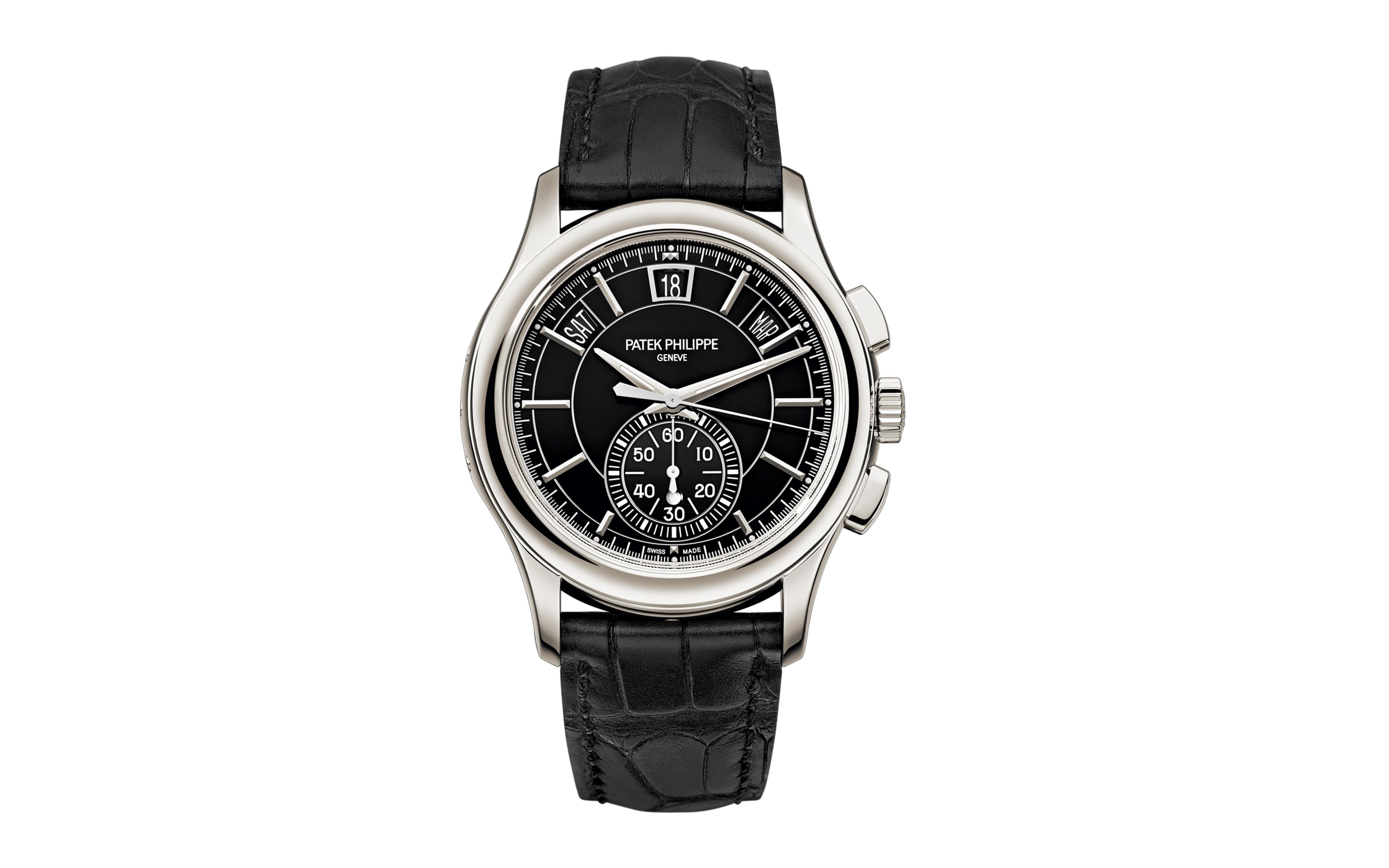 patek-philippe-complications-black-gray-dial-platinum-chronograph