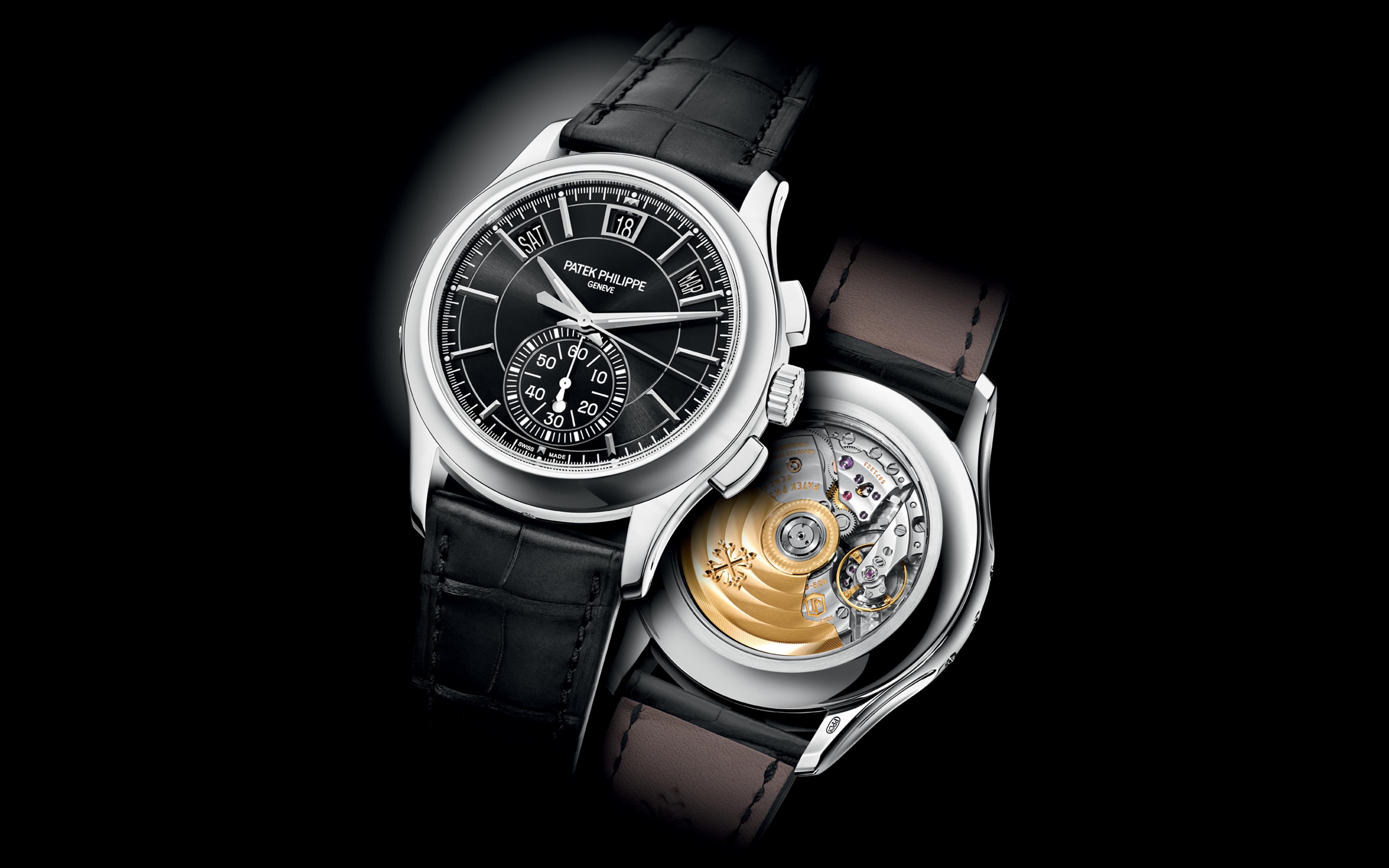 Patek Philippe | Complications Black-Gray Dial Platinum Chronograph ...