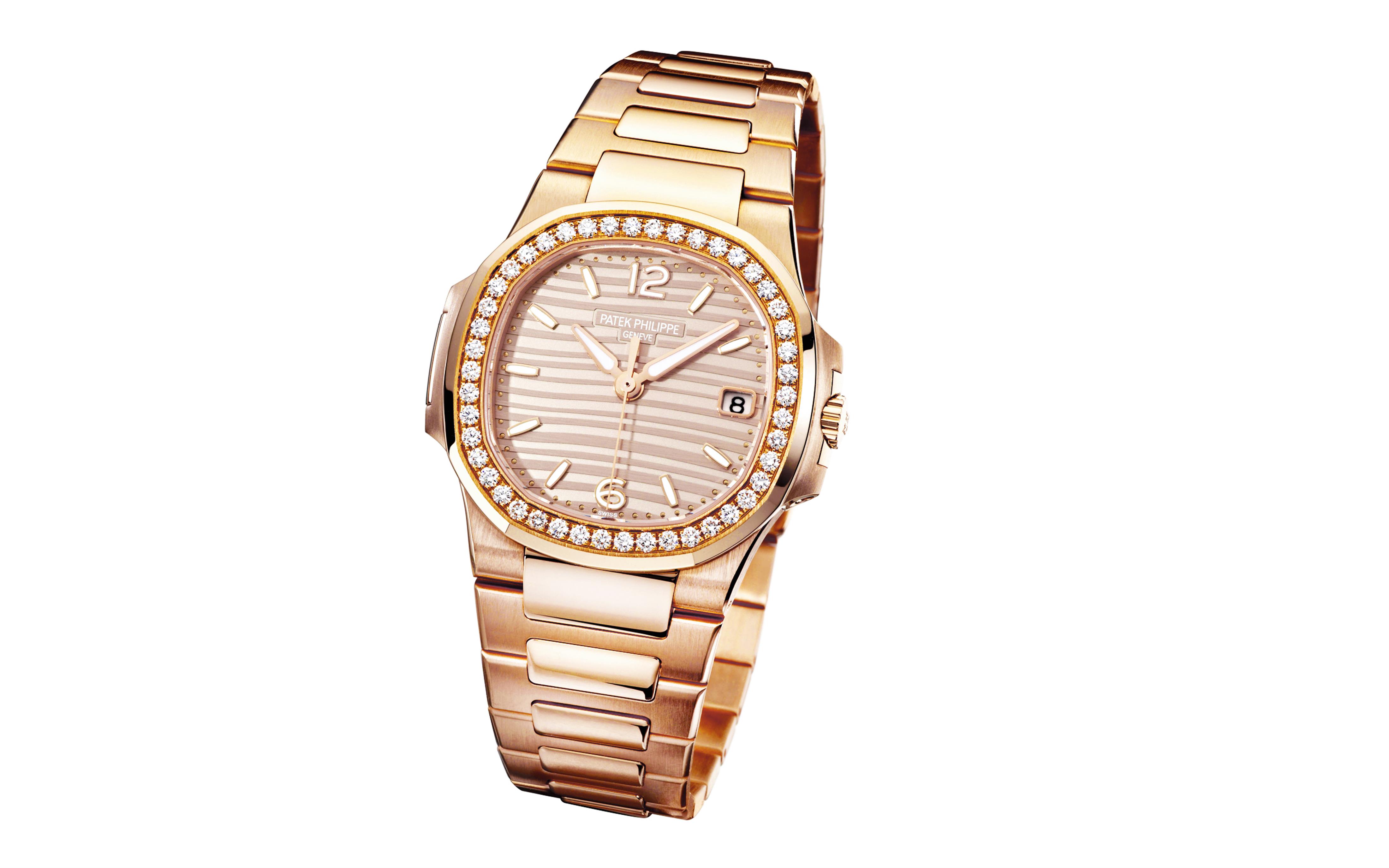 Patek Philippe | Nautilus Date & Golden Dial Full Rose Gold 7010/1R-012