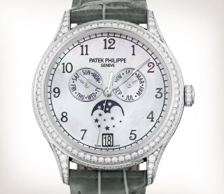 Patek Philippe Steel 5064 Aquanaut Black Iced Out w/7ct Diamond 36mm Watch