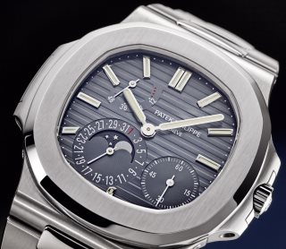 Patek Philippe  Nautilus Moon Phase Stainless Steel Watch 5712/1A-001