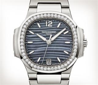 Patek Philippe Nautilus Stainless Steel Grey Opaline Ladies Watch