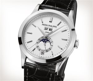 Patek Philippe Grand Complications Rose Gold Perpetual Calendar White Dial Chronograph Watch