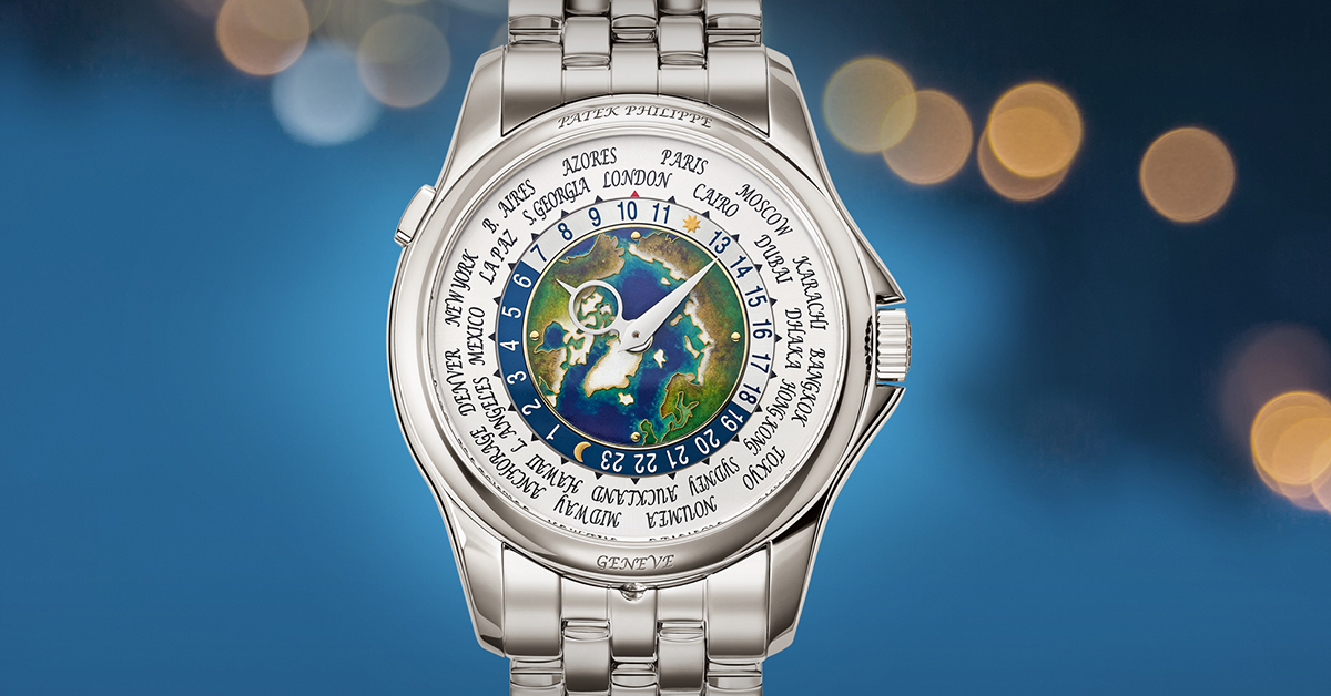 Patek Philippe : Worltimer Enemal cloisonné