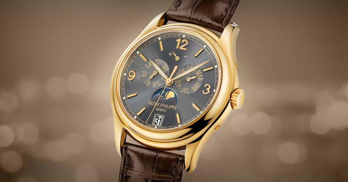 Patek Philippe Ellipse 18K Yellow Gold Blue Dial