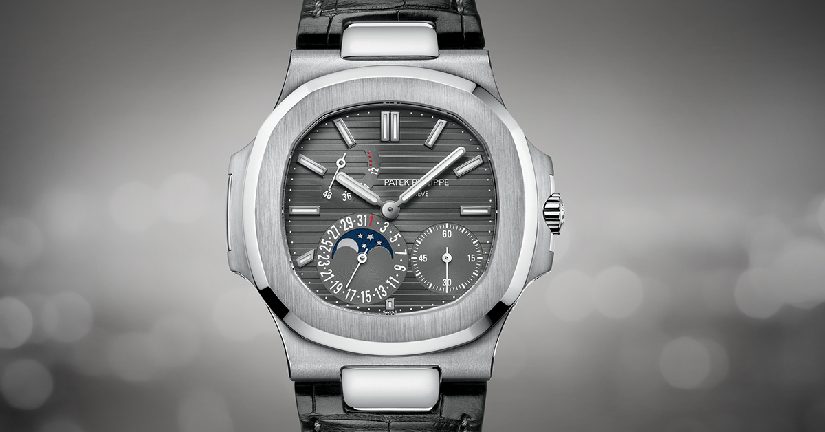 Patek Philippe 5724G-001 Blue NautilusPatek Philippe 5396G-014 Grey Annual Calendar NEW