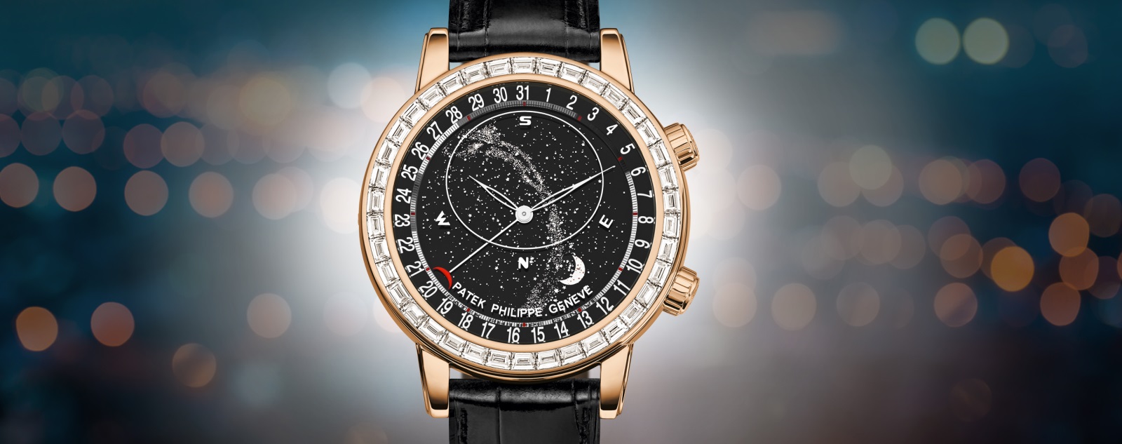 Patek Philippe | 百达翡丽| 超级复杂功能系列玫瑰金镶钻星空世界腕表