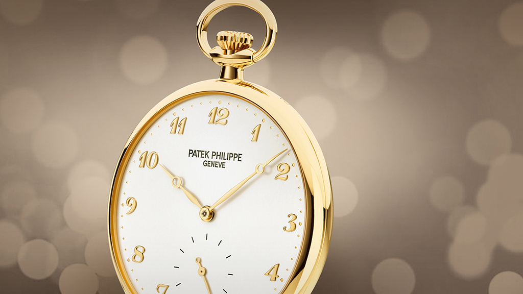 Patek Philippe Open Face Gold Numerals Yellow Gold Pocket Watch